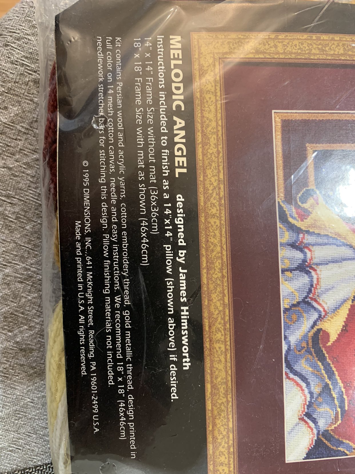 New Dimensions Stamped Needlepoint Kit “Melodic Angel” image indicator(6)