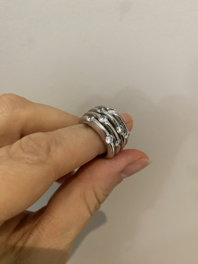 Sterling Silver Diamonelle Ring size 7 image indicator(3)