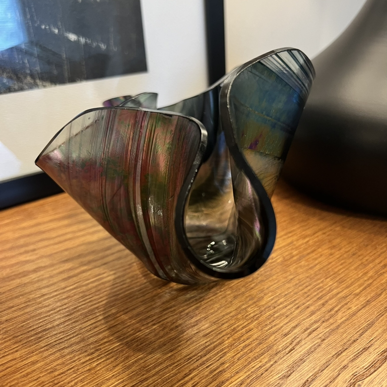 Modern Fluted Glass Bowl - photo 4