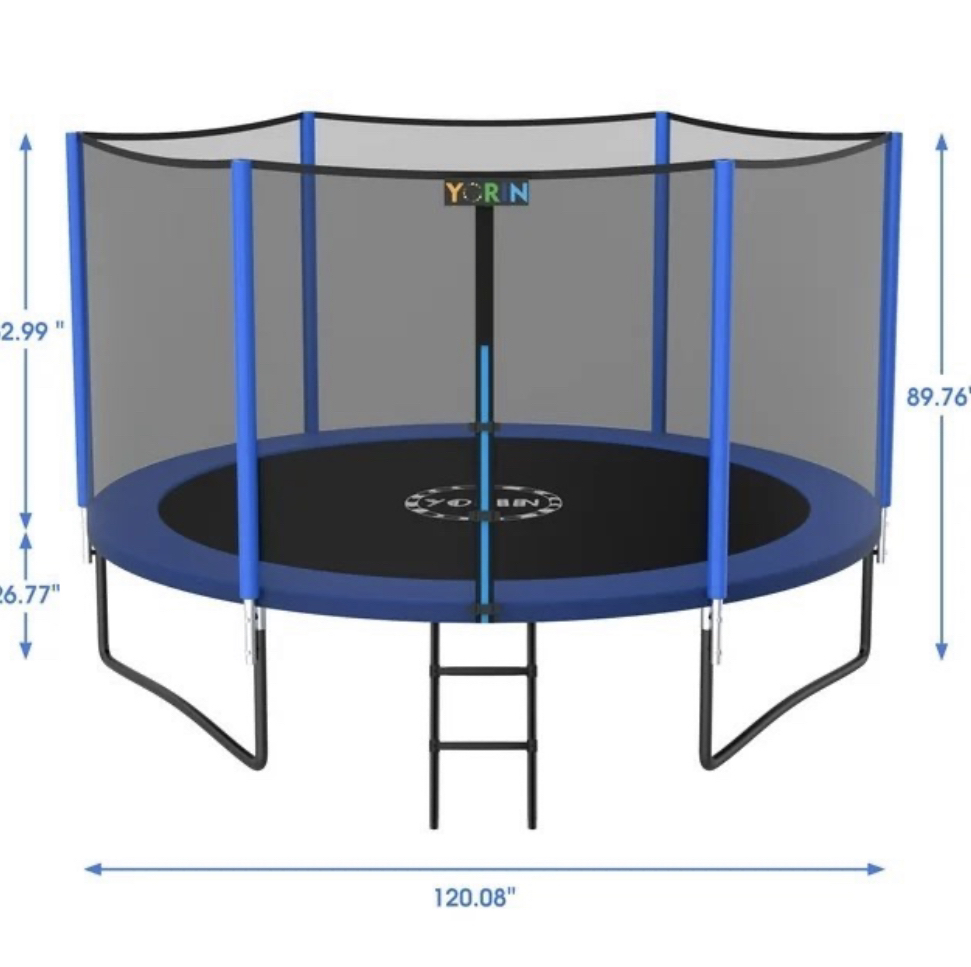 YORIN 10' TRAMPOLINE W/ENCLOSURE - photo 3