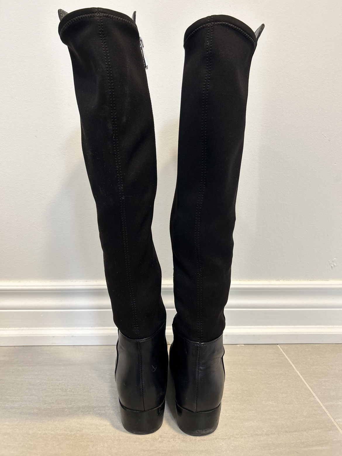Michael kors Black genuineBlack genuine Leather knee high boots image indicator(6)