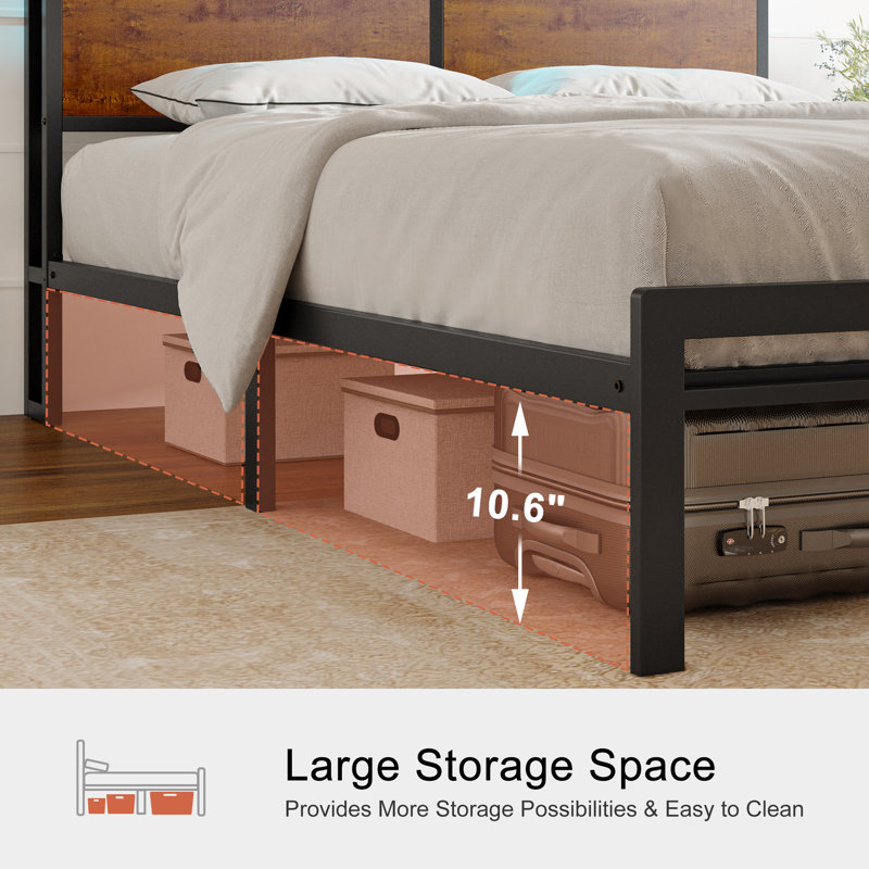New Queen Bed Frame With Lights - Closed Box - photo 3