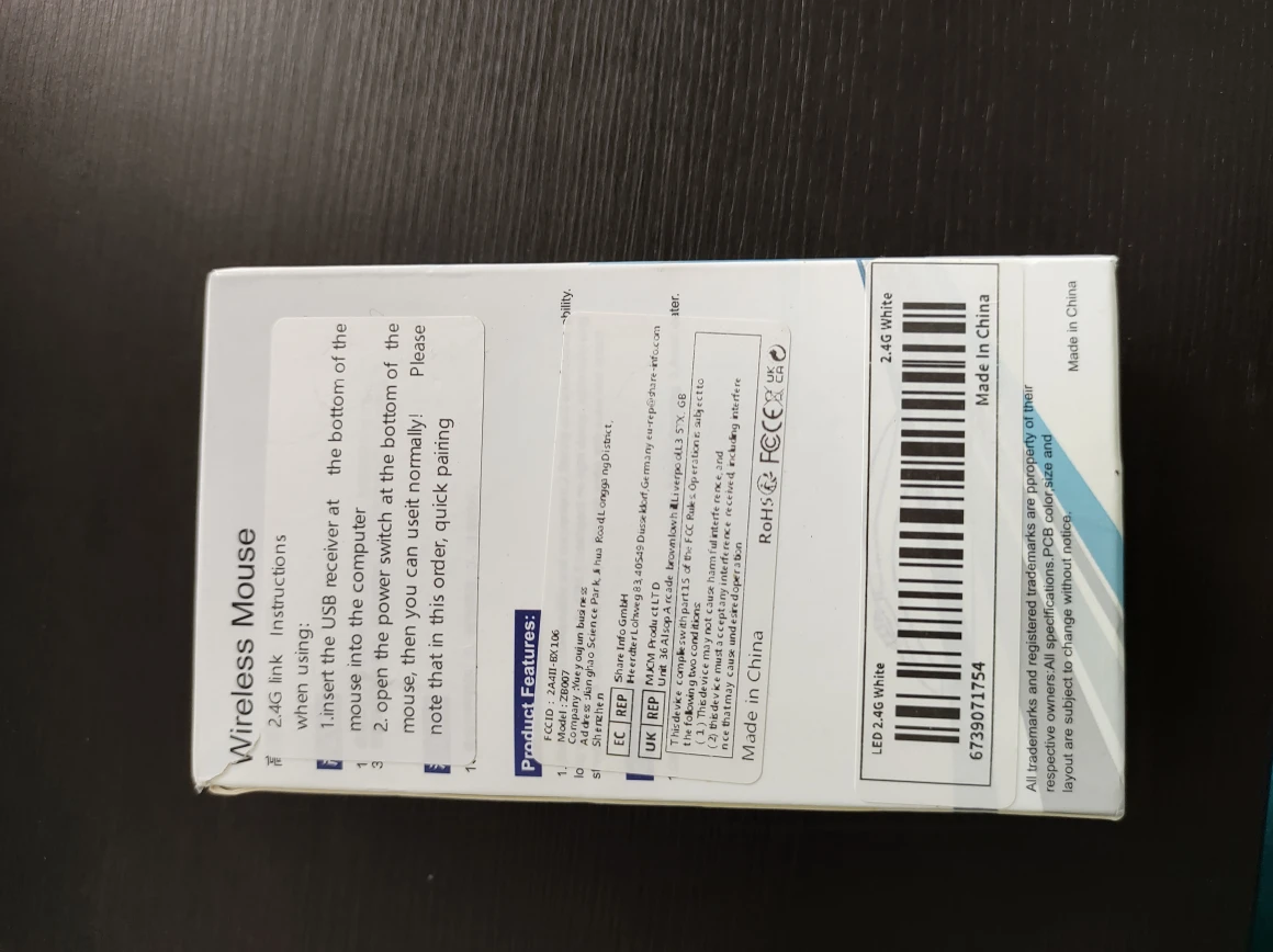 🥕 Wireless LED light Mouse image indicator(7)