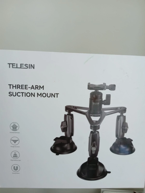 Telesin Three arm suction Mount thumbnail