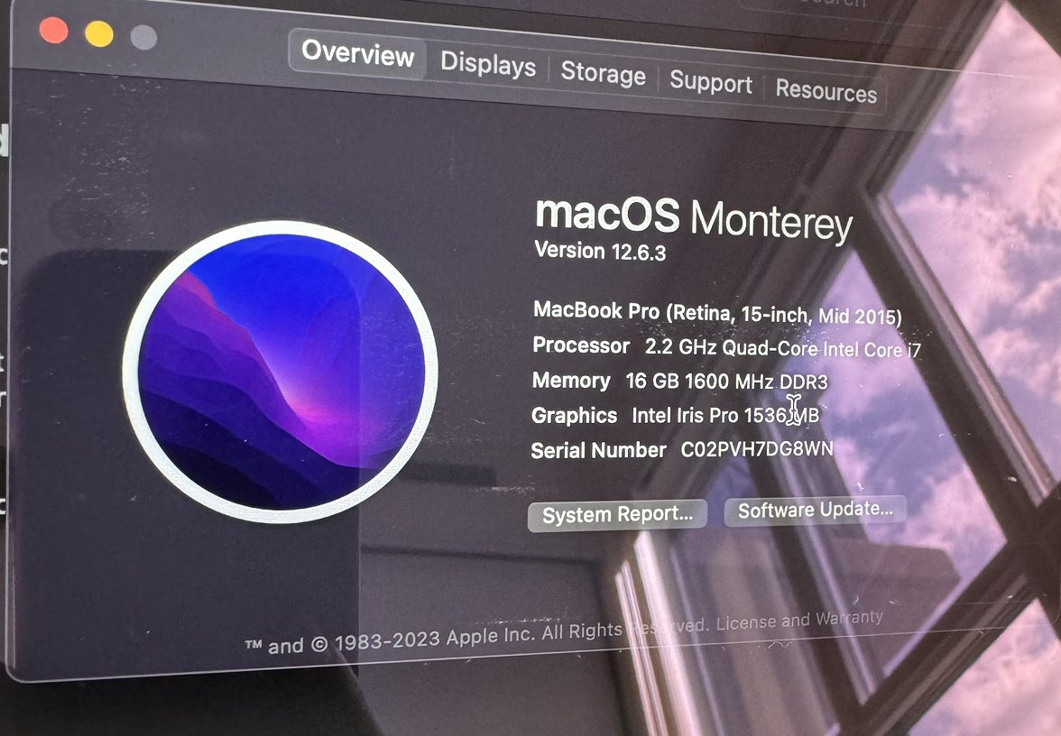 MacBook Pro mid-2015 15”