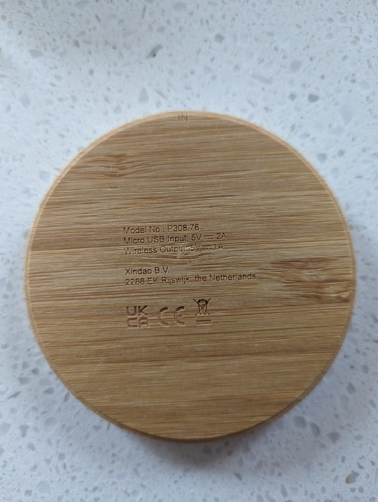 bamboo wireless 5w charger
