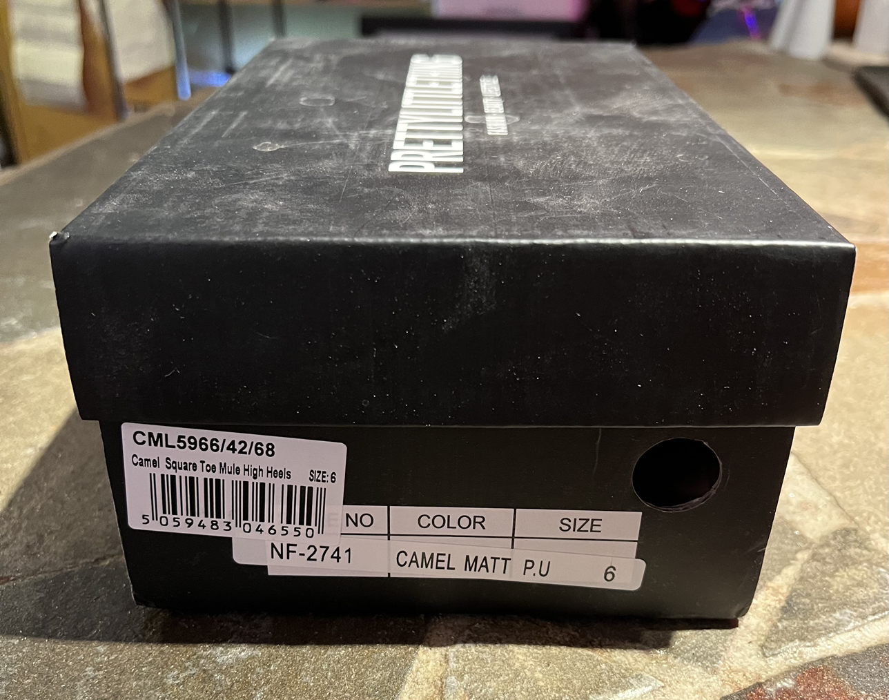 Pretty Little Things Camel Square Toe Heels (Women’s 6)(BNIB) image indicator(7)