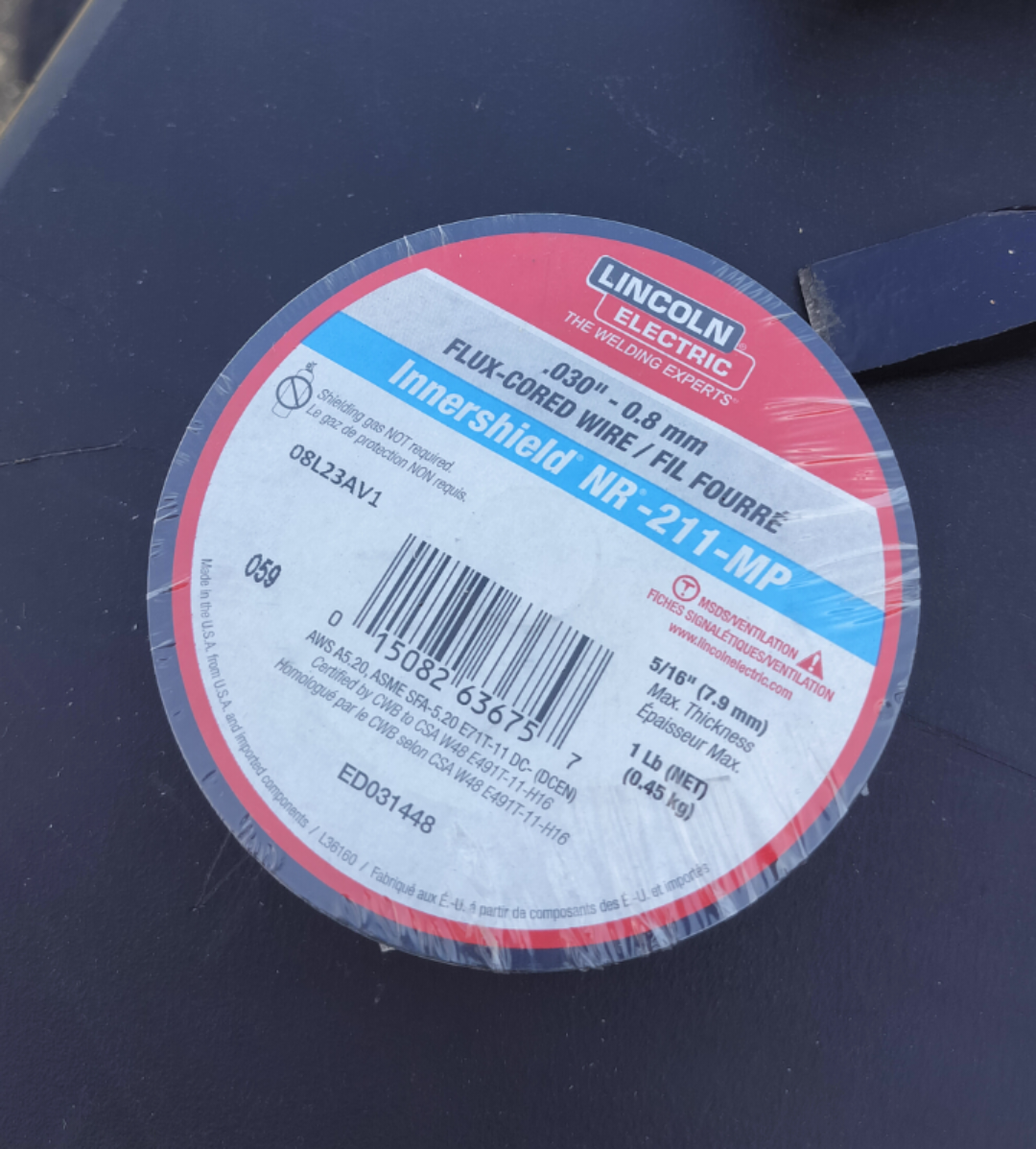 Lincoln Flux Core Wire. 0.030"