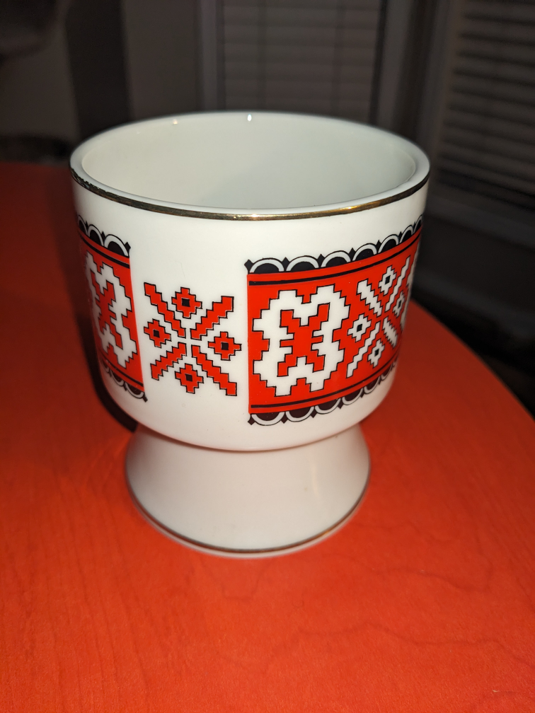 Ukrainian ceramic collectible dish thumbnail