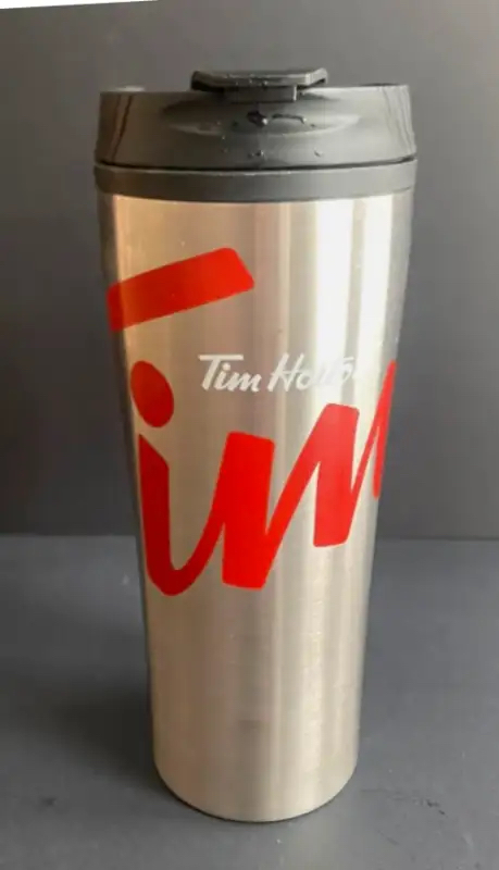 Tim Hortons Stainless Travel Insulated Cup With Handle /Lid -New - photo 3