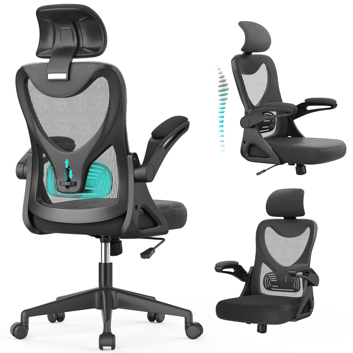 New YONISEE Ergonomic DeskChair; Adjustable Headrest