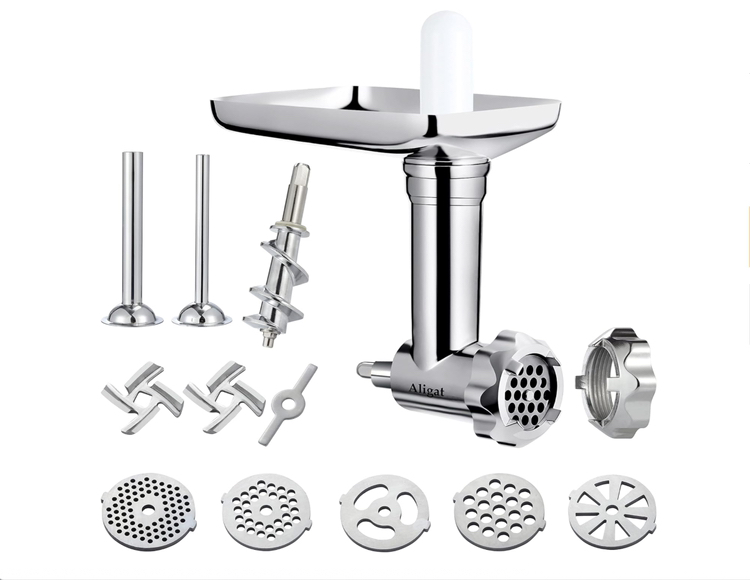 Metal meat grinder