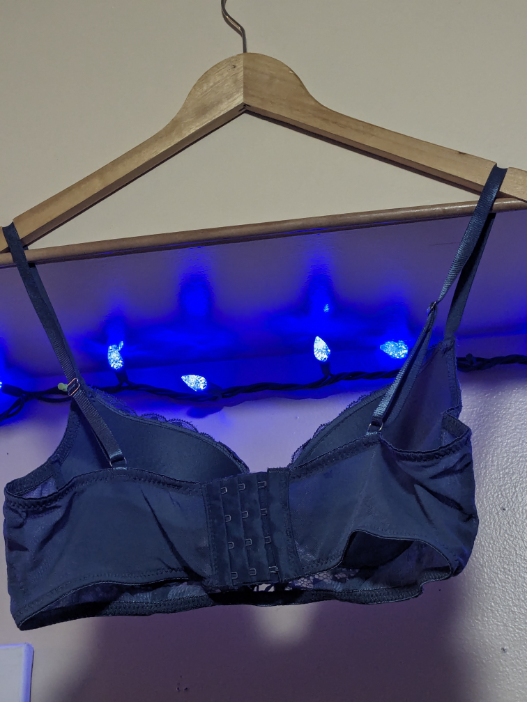 Sexy Blue Lace Bra 36 B image indicator(3)