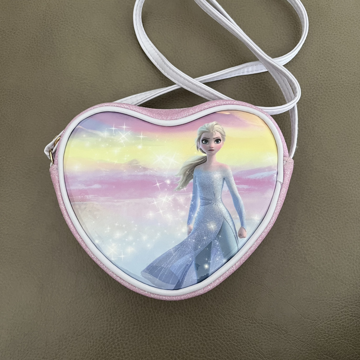 H&M Disney Frozen Elsa girls heart shaped cross body bag thumbnail