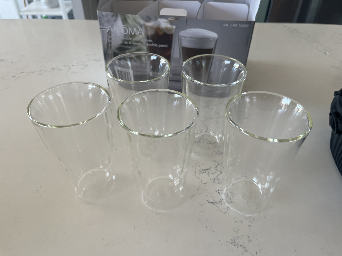 Double-Walled Glasses (comes with 5)