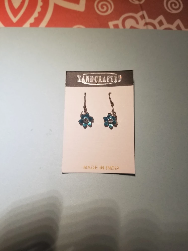 Women's Flower Earrings Brand New Handcrafted in India