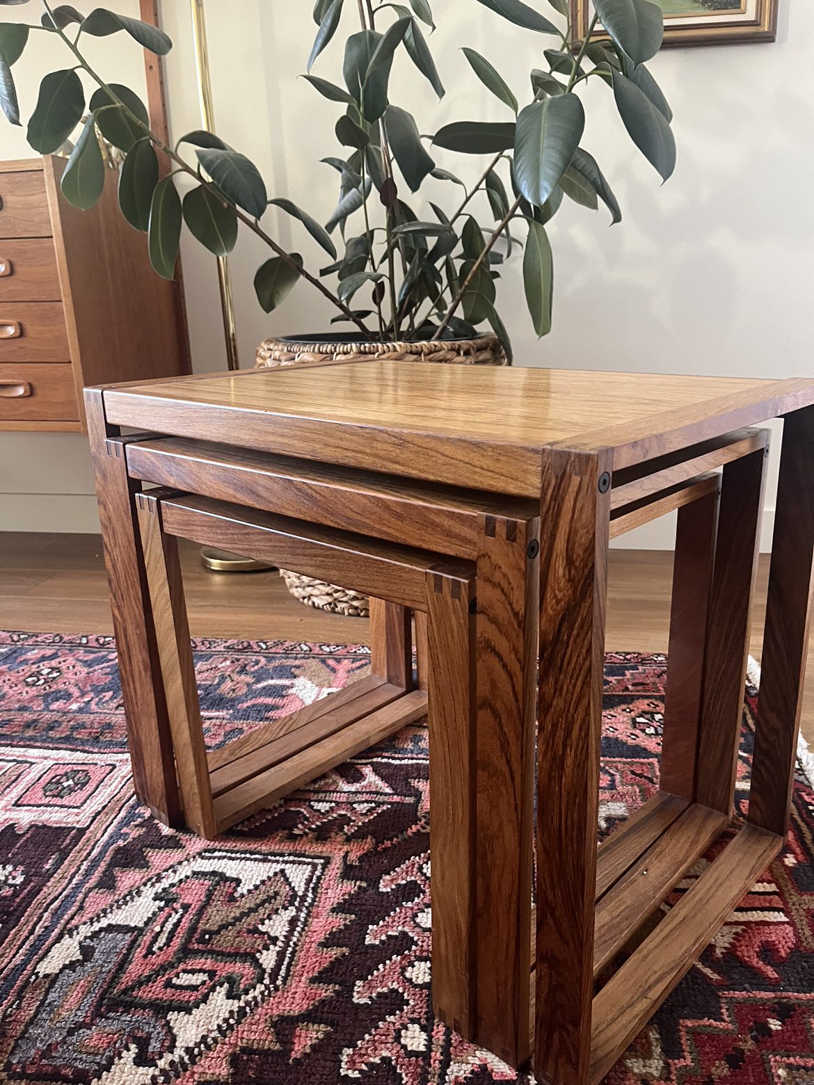 Mid-Century Rosewood nesting tables