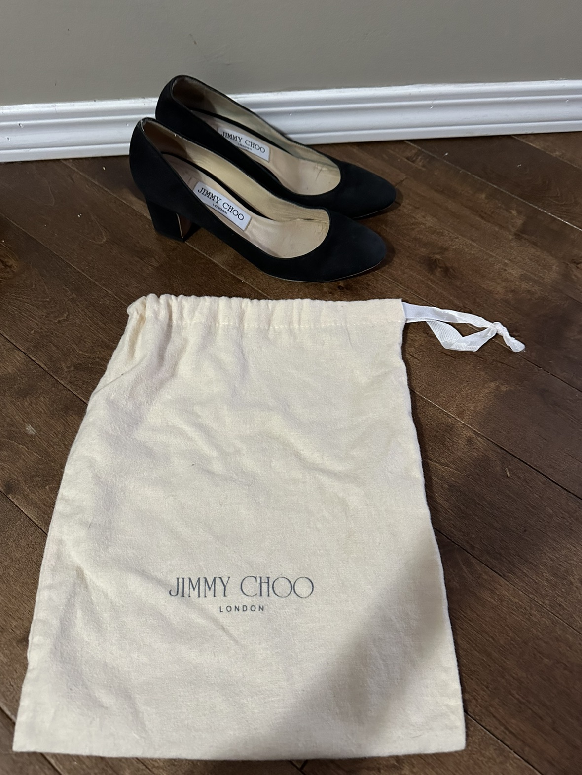 JIMMY CHOO Black Suede Billie 65 Heels image indicator(7)