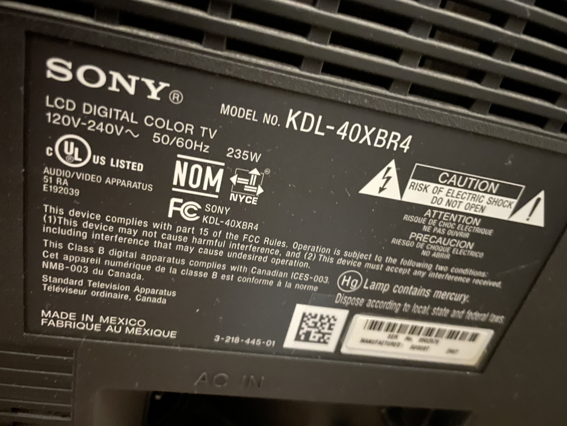TV - Sony KDL-40XBR4 40" BRAVIA® XBR® 1080p LCD HDTV with 120Hz - photo 3
