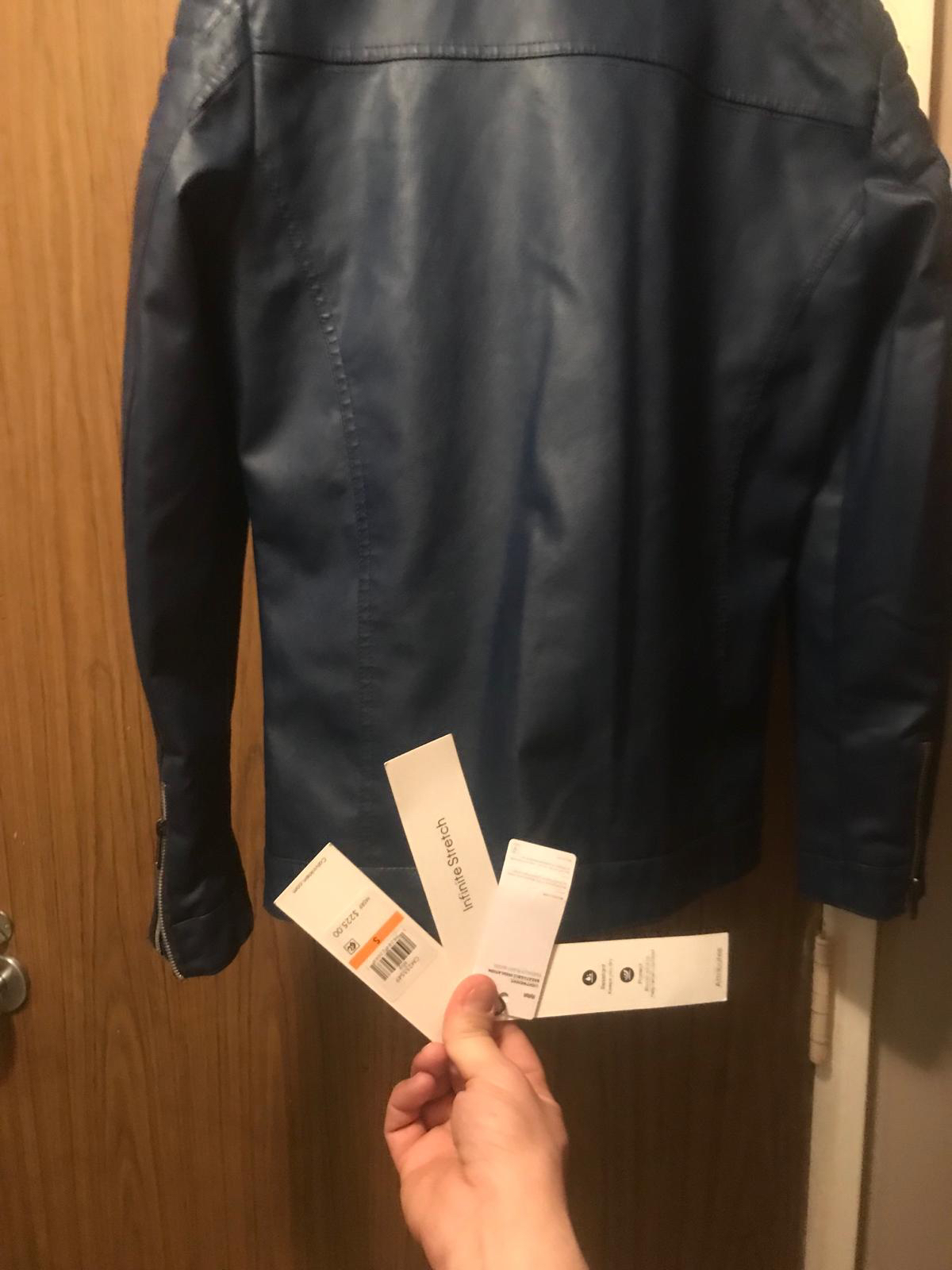 Brand New Calvin Klein Leather Jacket. (PU LEATHER) image indicator(3)