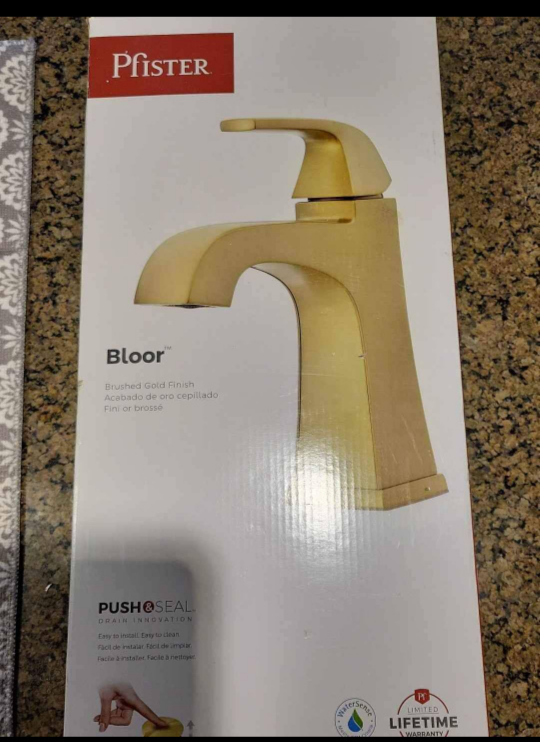 gold brushed faucet - brand new never used - photo 4