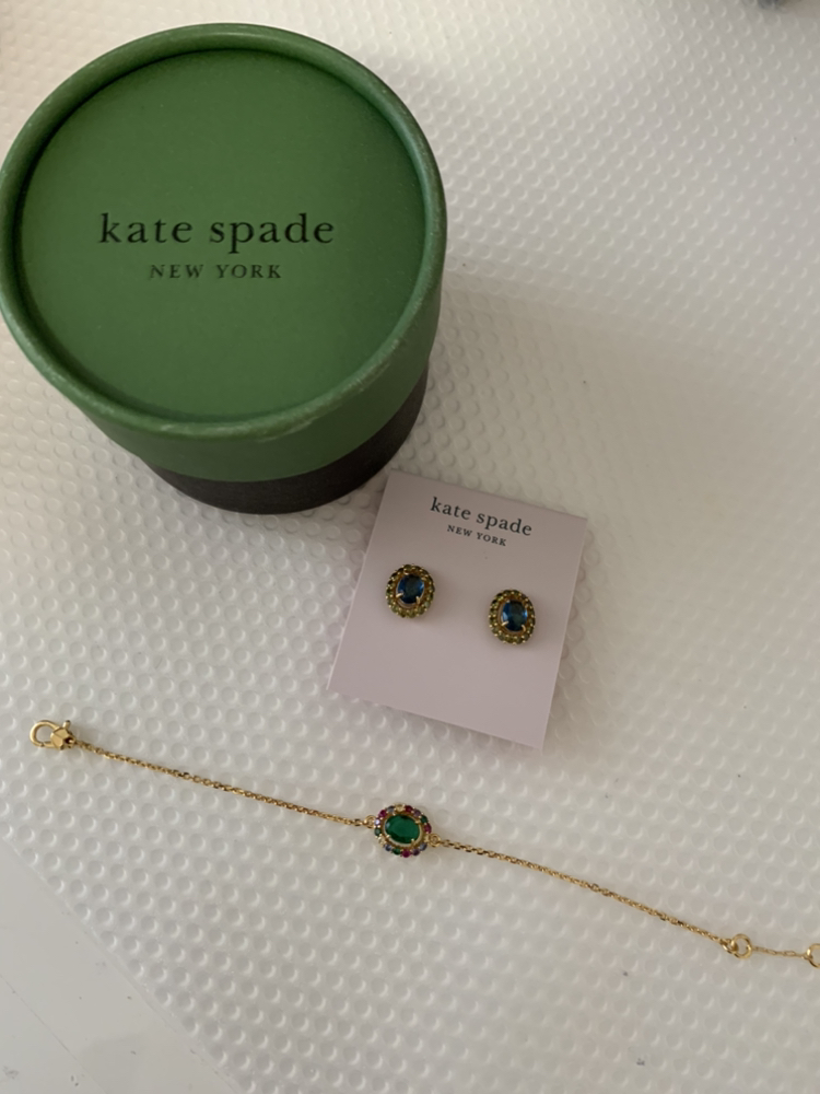 Kate spade cute stud earrings and bracelet