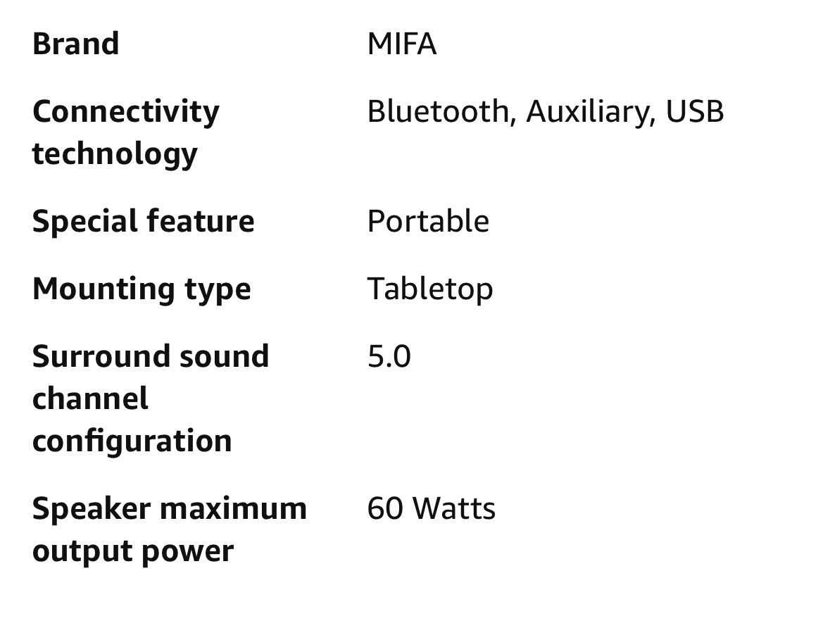 MIFA A90 Portable Speaker - photo 2