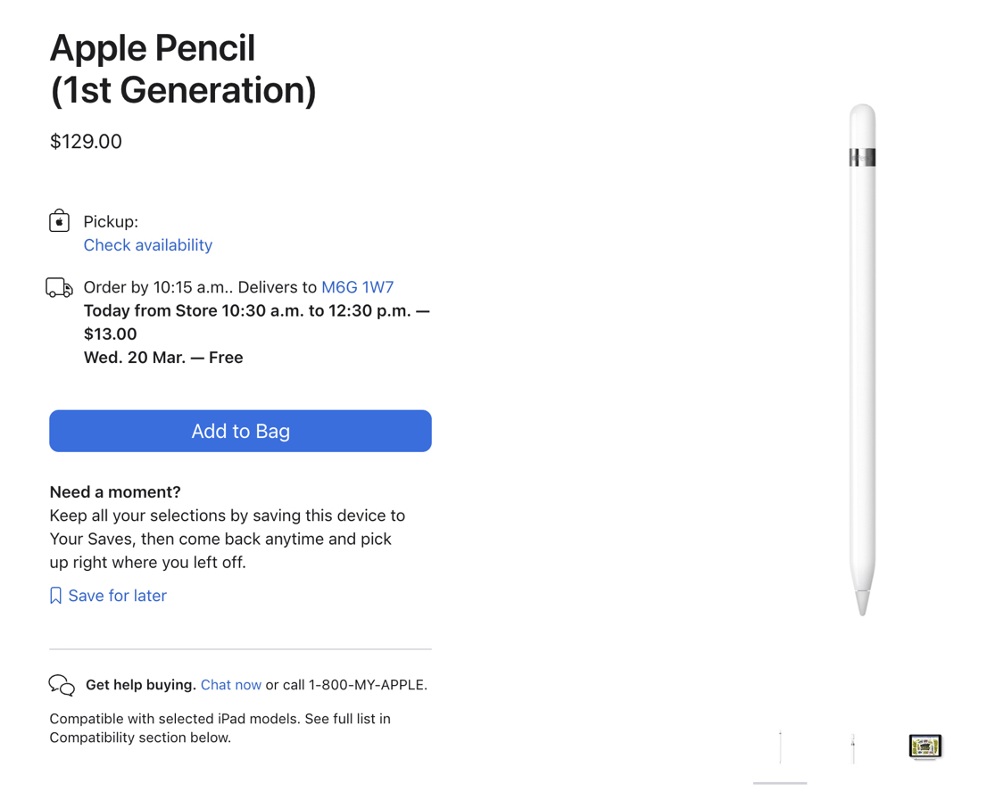 Apple Pencil (1st Generation) - photo 3