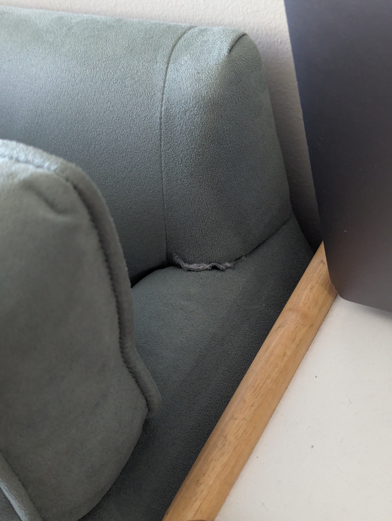 Blue Two-Seater Loveseat - photo 4