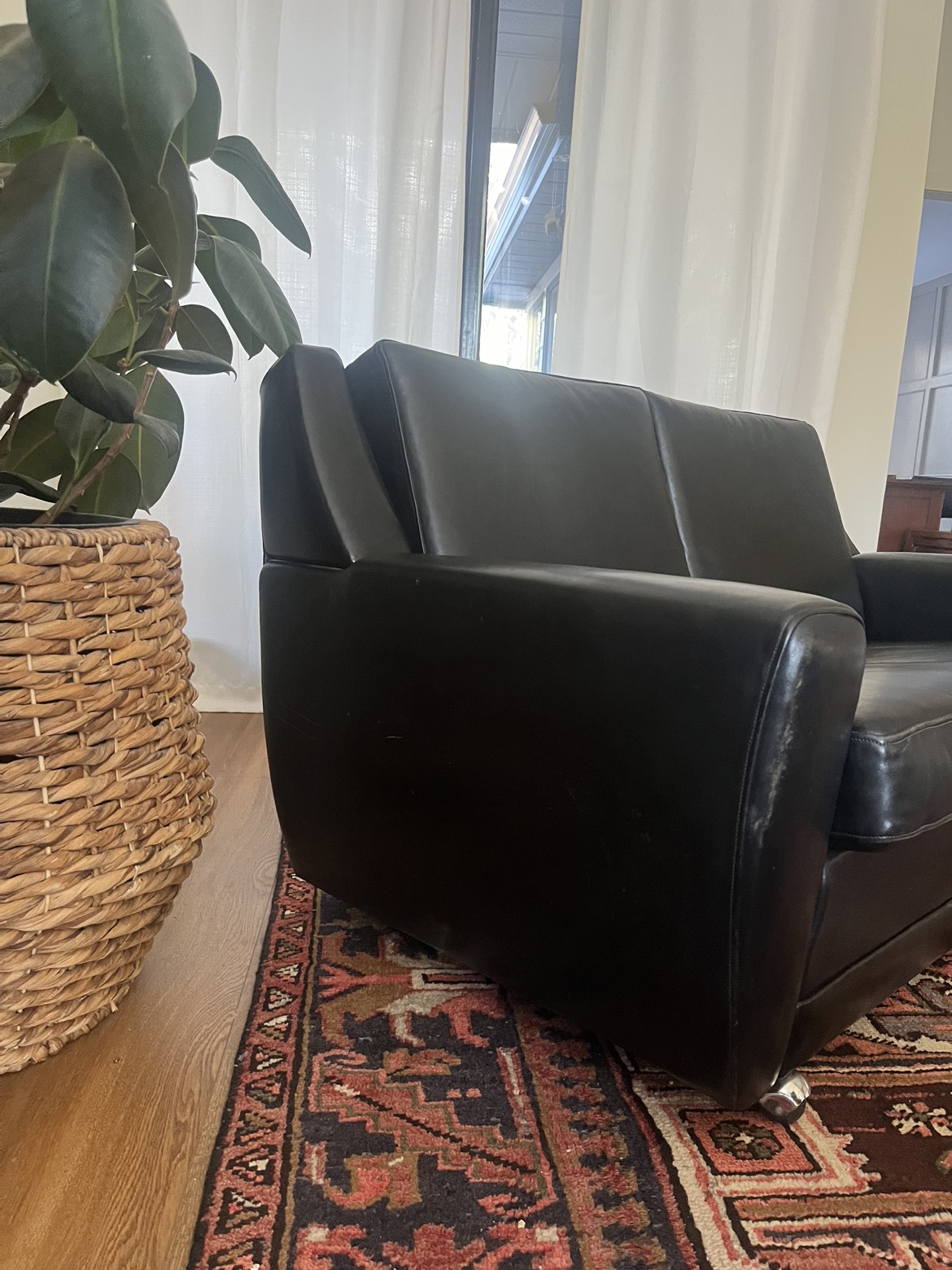 1970s High end German made mid century love seat - photo 5