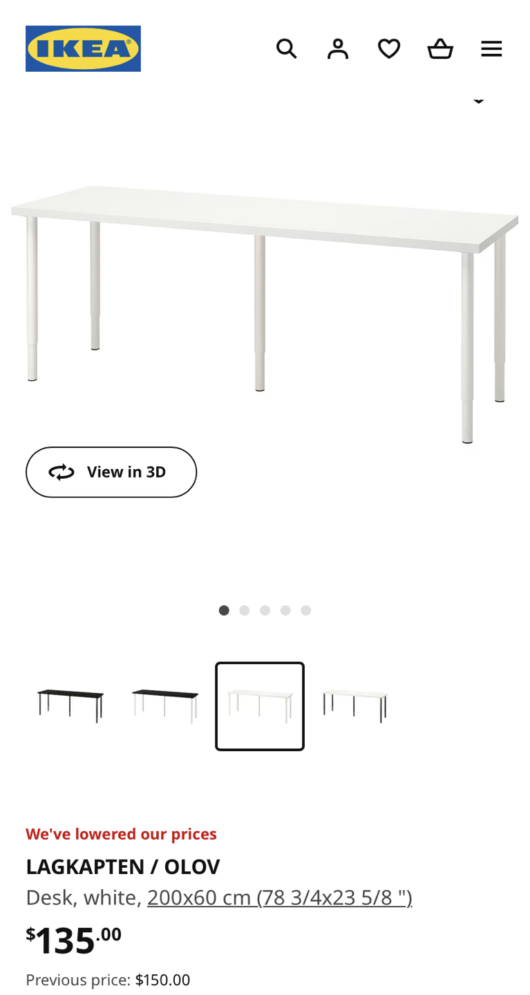 Ikea White Table image indicator(7)