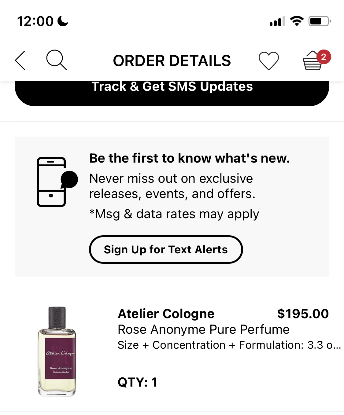 RARE Brand New Atelier Cologne Rose Anonyme 100 ml
