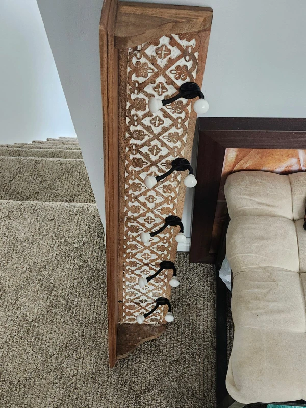 Floating Shelf with Hooks