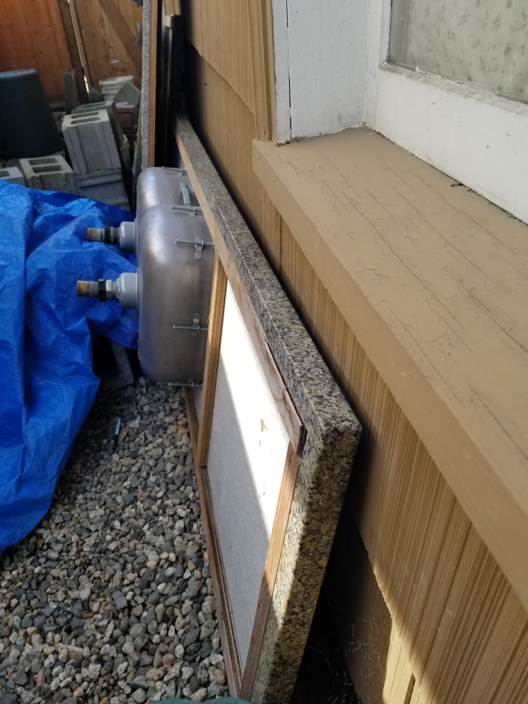 Granite countertops w/ double sink- essentially like new image indicator(3)