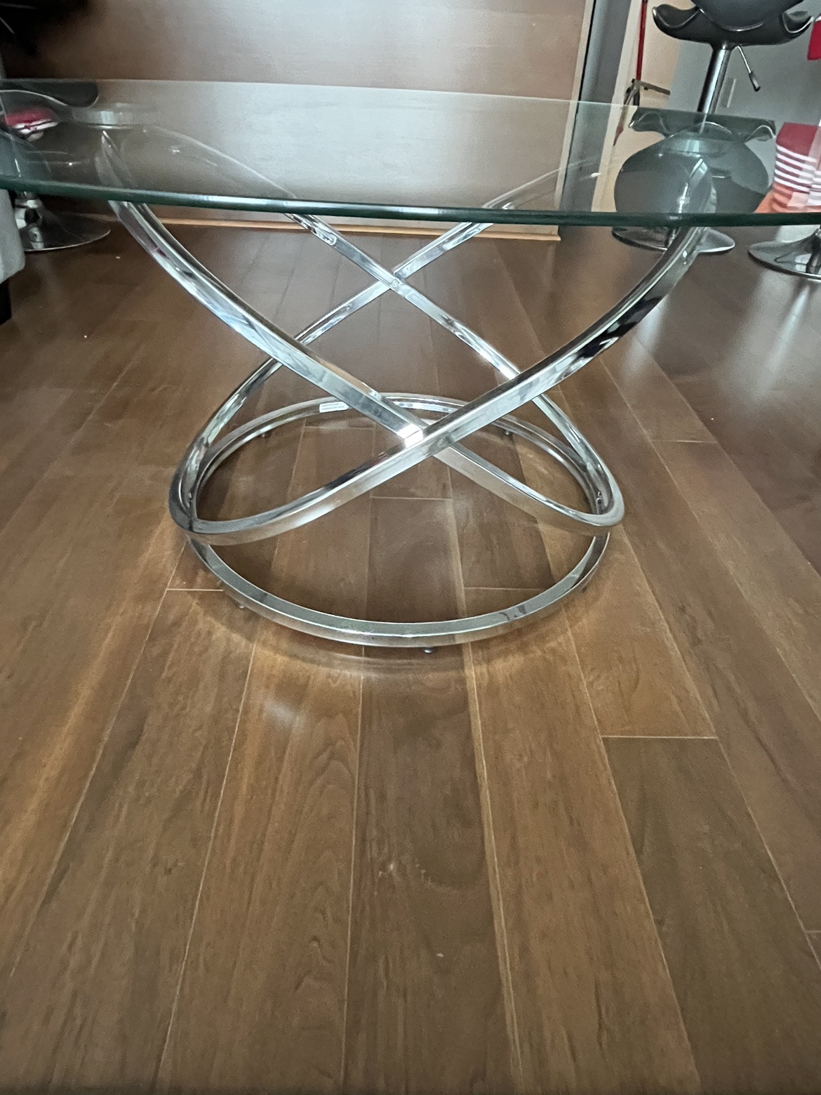 Glass coffee table set