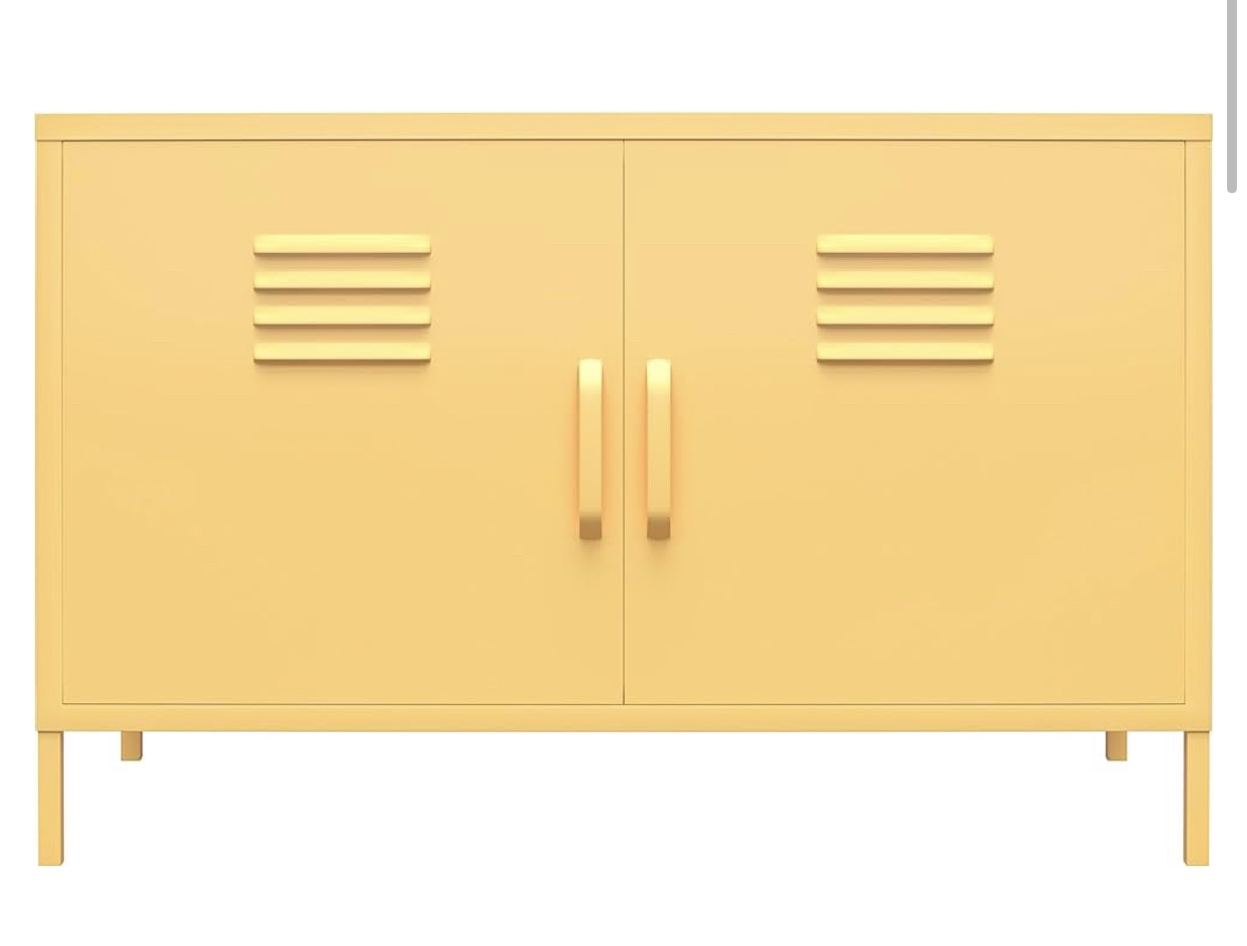 Yellow metal cabinet - photo 2