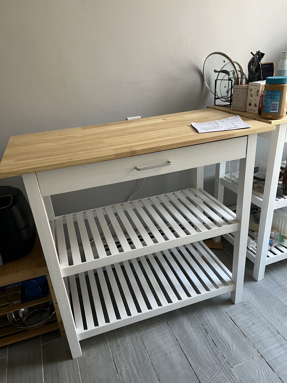 Two- Casual Home Solid Hardwood Top, kitchen Island - photo 4