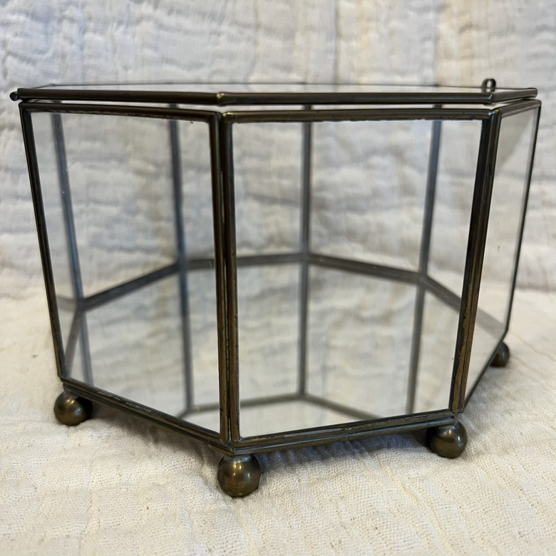 Brass & Glass Display Box