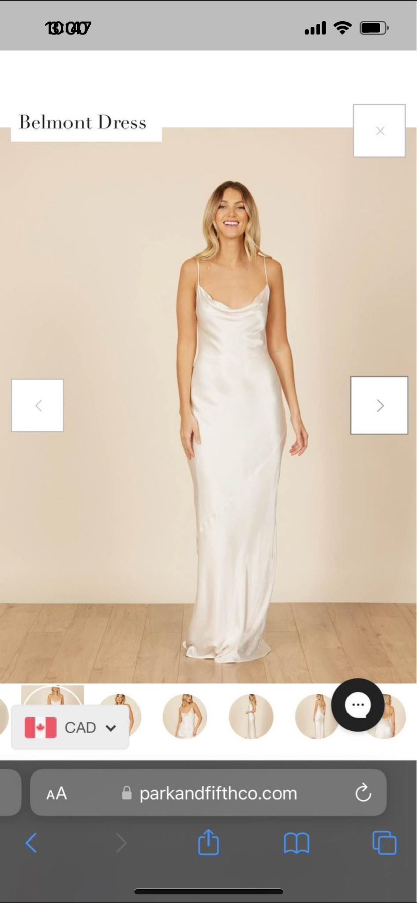Belmont Dress size small cream colour thumbnail