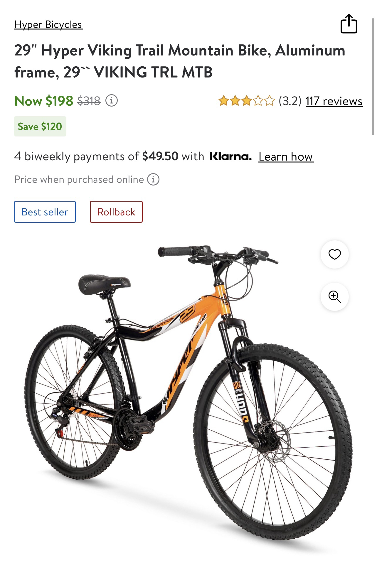 Bicycle with lock and key(29" Hyper Viking Trail Mountain Bike) - photo 4