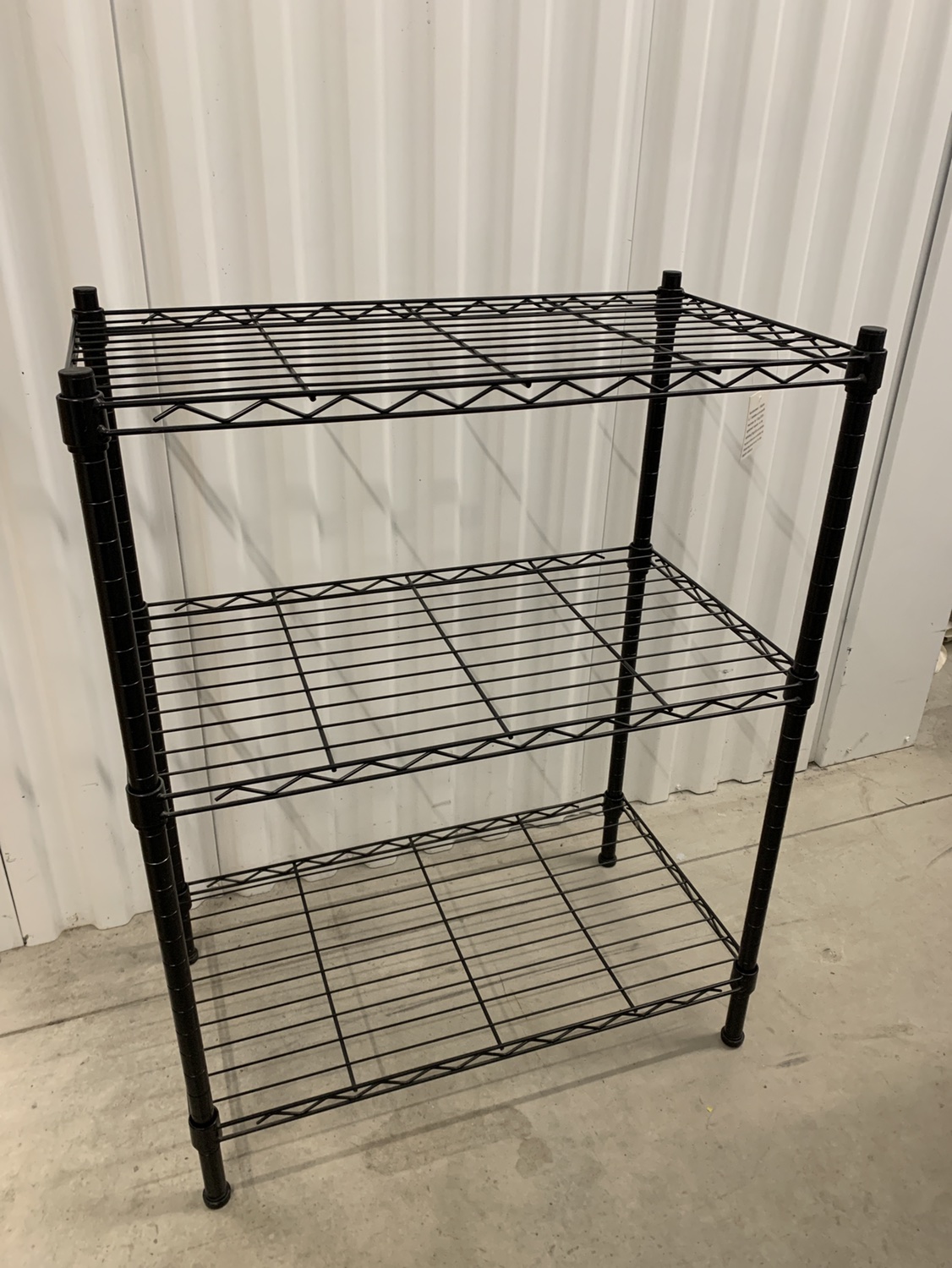 1 Adjustable Black wire shelving unit - photo 2