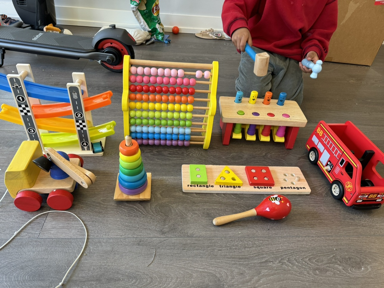 Wooden toy lot thumbnail
