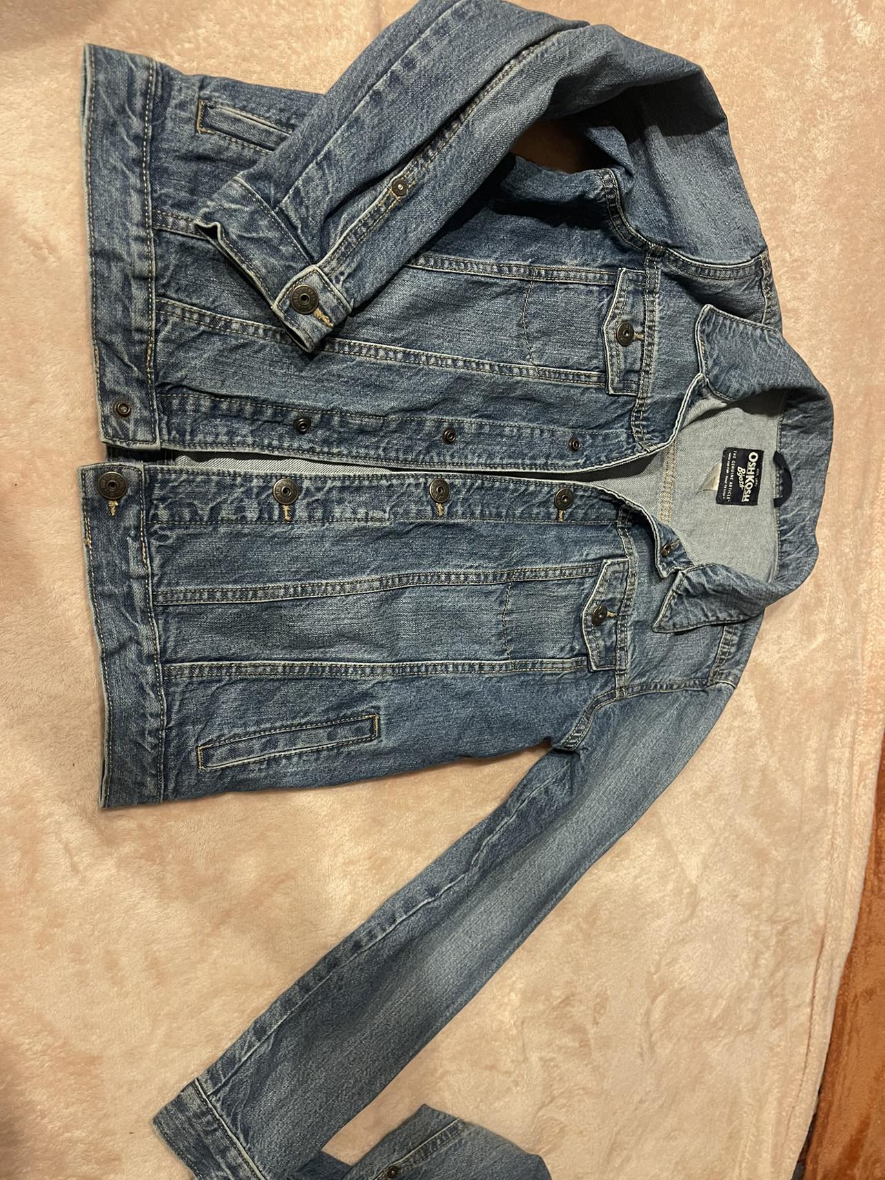 2 oshkosh b'gosh jean jackets size 6, and size 14 - photo 5