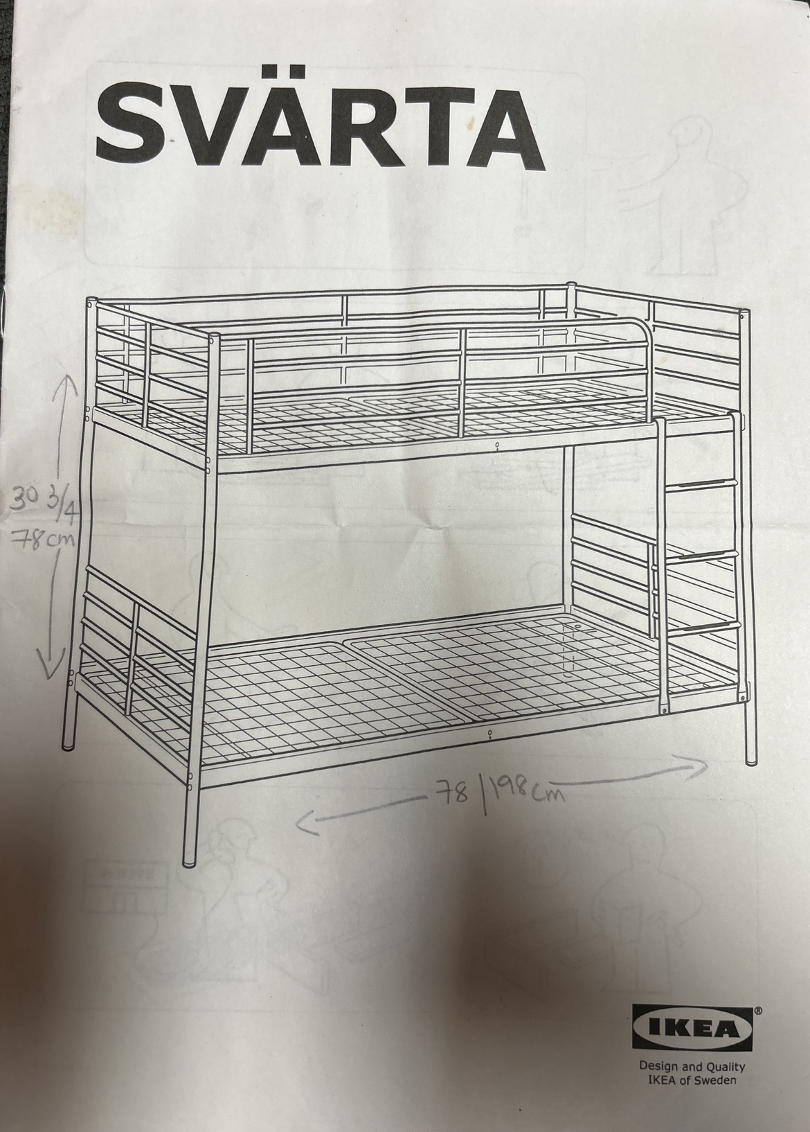 Ikea Bunk Bed for kids - metal body - photo 2