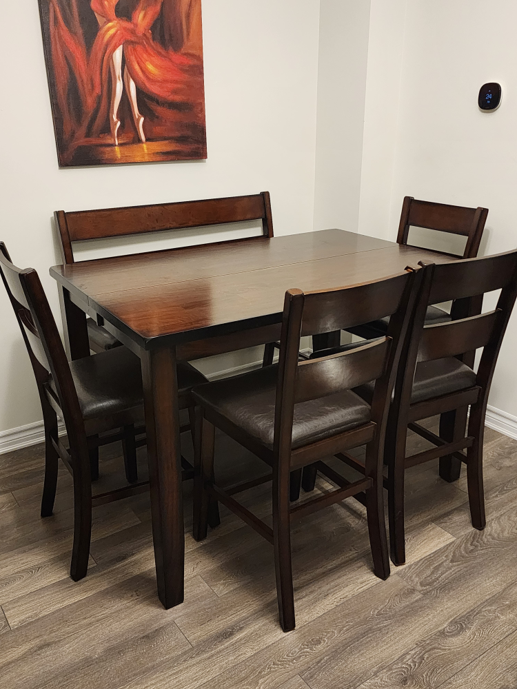 solid wood dining table