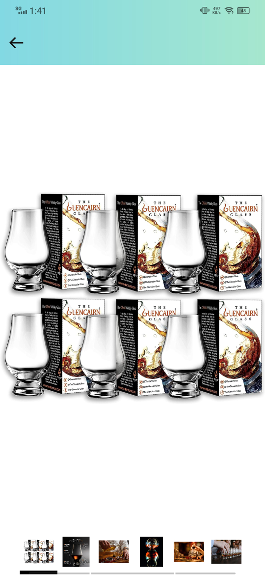 Premium Whiskey Glass Set - Brand New (Set of 6)