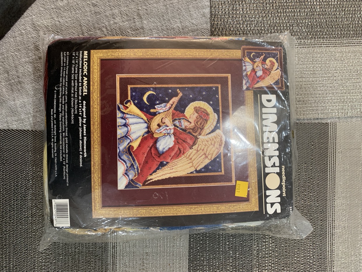 New Dimensions Stamped Needlepoint Kit “Melodic Angel” image indicator(7)