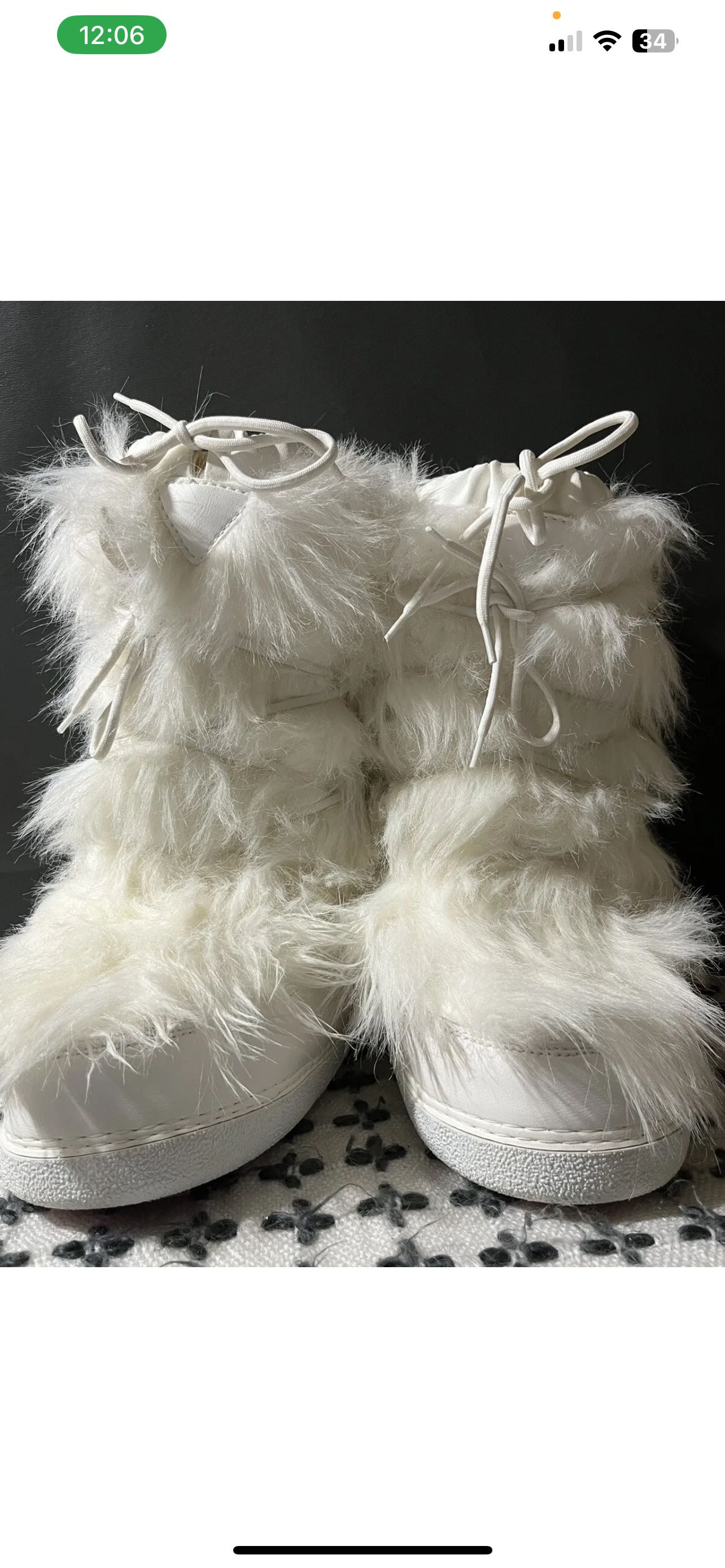 Modes White Fur womens Boots - Made in Romania image indicator(6)