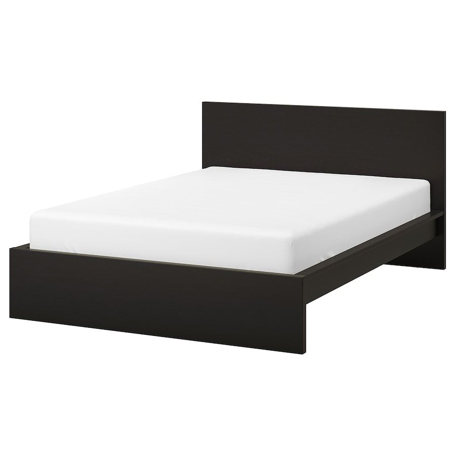 ikea malm queen bed frame with 2 storage drawer