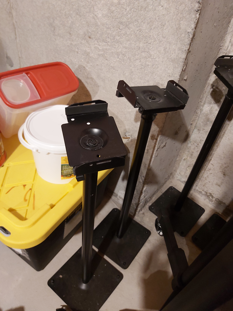 VideoSecu 2 Heavy Duty Adjustable  Speaker Stand Mount thumbnail